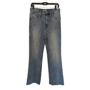 Madewell Women Jeans, Light-Medium Wash 11" High Rise Flare Jeans, Sz 30